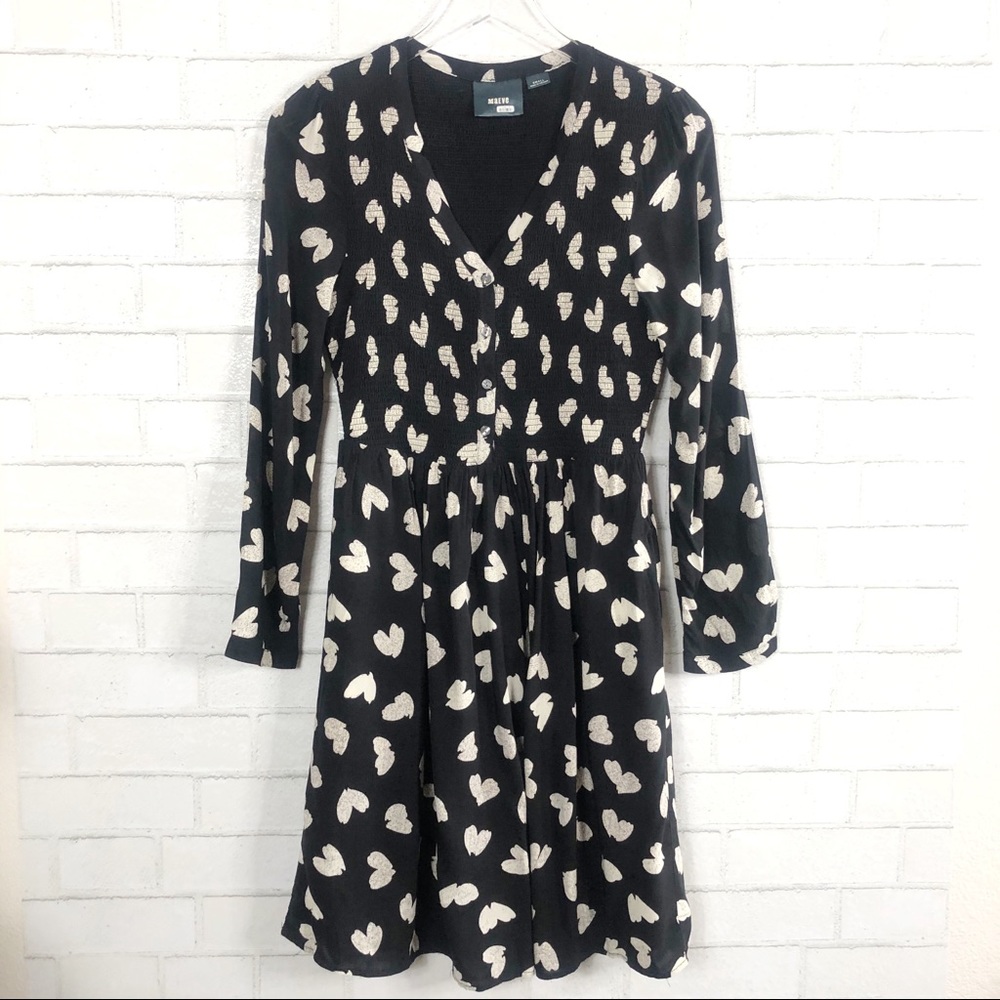MAEVE by Anthropologie Banet Heart Print Mini Dress (S) - Picture 4 of 12